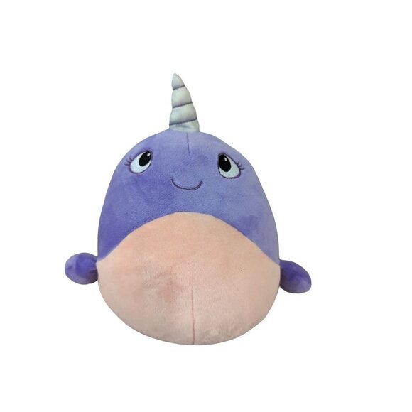 Animal Adventure Purple Narwhal Unicorn Whale Soft Sensory Plush Stuffed Animal - Picture 1 of 9